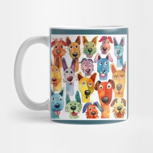 Pastel Dog Gathering Mug